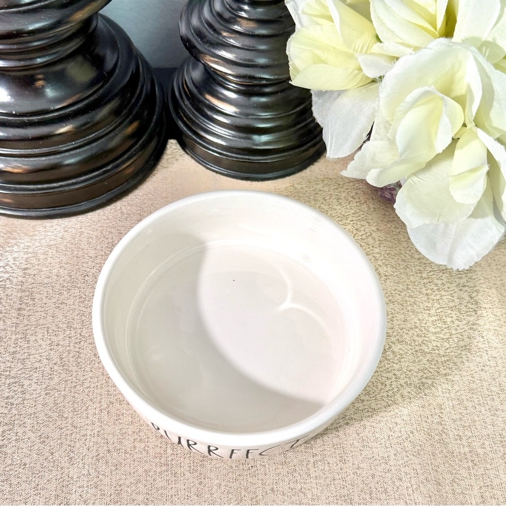 New Rae Dunn PURRFECT Ceramic Pet Bowl - Picture 2 of 3